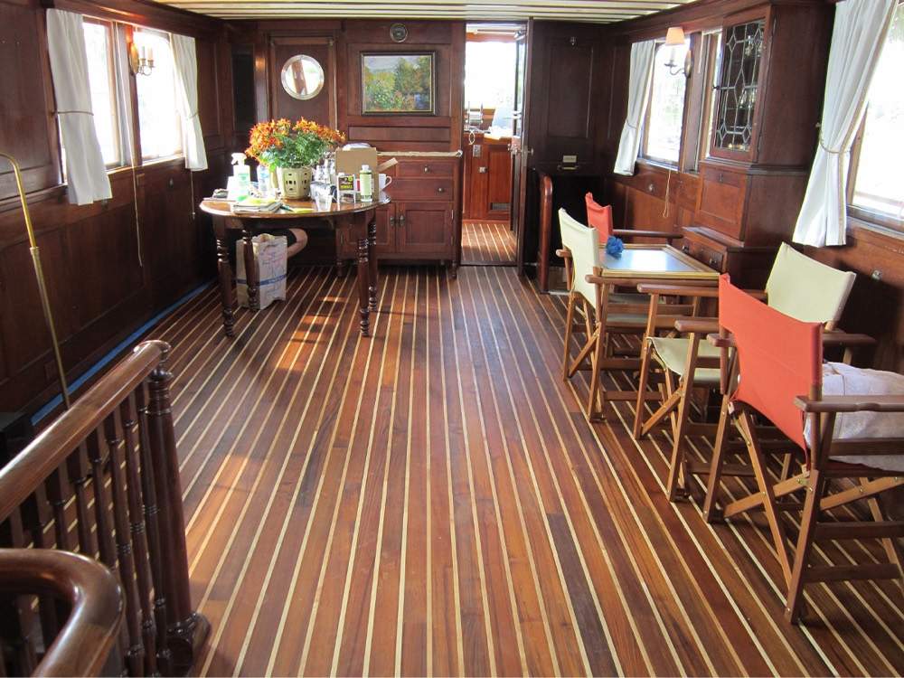 Custom flooring installation