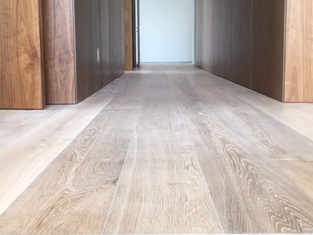 Hardwood flooring installation