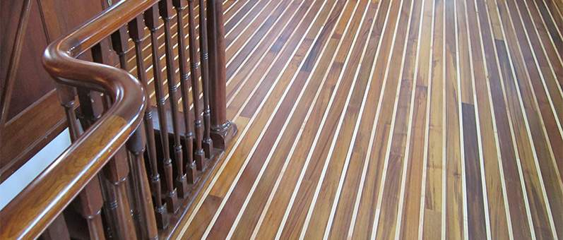 Custom flooring installation