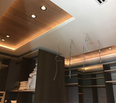 Completed ceiling detail project