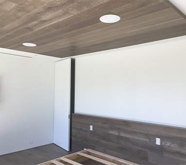 Completed room flooring project